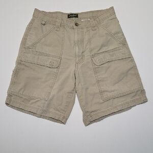Eddie Bauer Men's Sz 33 Khaki Cargo Shorts